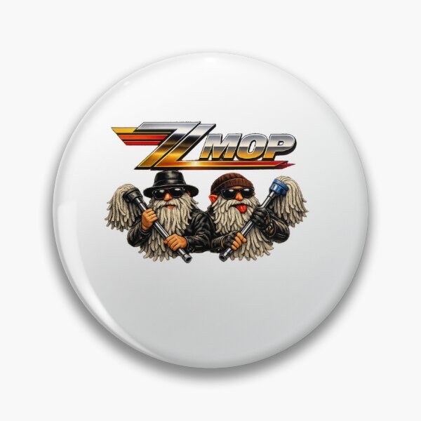 Artikelvorschau, Aufkleber „Retro Mop Band Cleaning Crew“ entworfen und verkauft von Imaginarium of Chaos falcon88 .