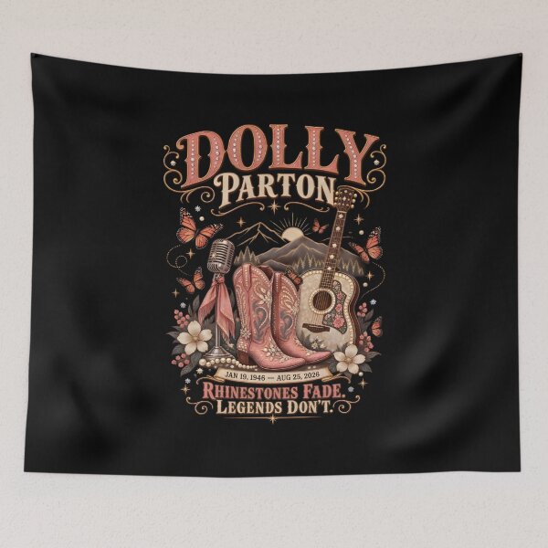 Item preview, Dolly Parton Memorial Legend Rhinestone RIP Dolly Tribute designed and sold by BryantDylanLove.