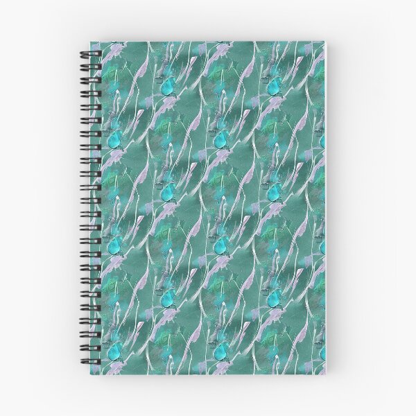 Item preview, Spring Abstract Flowers in Teal designed and sold by Artistestella.