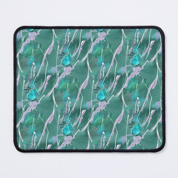 Item preview, Spring Abstract Flowers in Teal designed and sold by Artistestella.