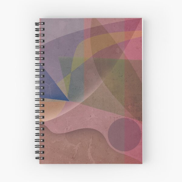 Item preview, Abstract geometrical pattern in pink autumn colours with a hint of orange designed and sold by korasi.