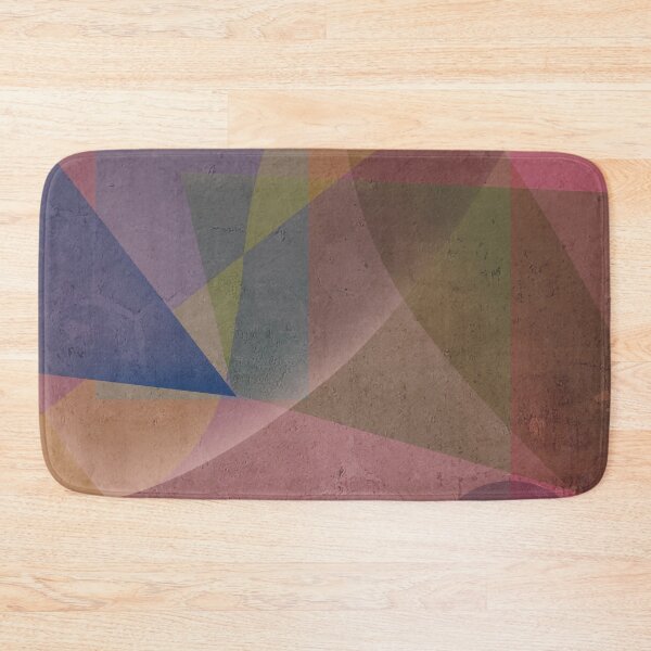 Item preview, Abstract geometrical pattern in pink autumn colours with a hint of orange designed and sold by korasi.