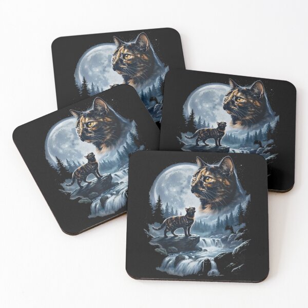 Item preview, Tortoiseshell Cat Howling to the Moon  designed and sold by DuduMissing.