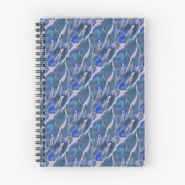 Item preview, Spring Abstract Flowers in Blue designed and sold by Artistestella.