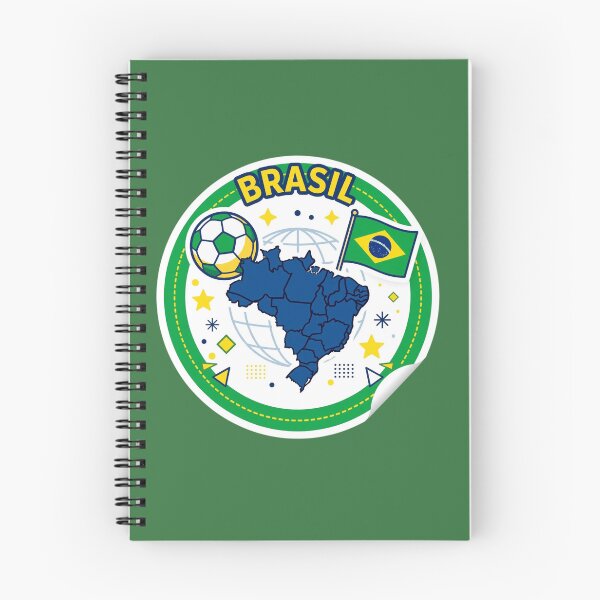 Item preview, Brasil Soccer Map – Brazilian Flag & Football Sticker Design designed and sold by Xeneros.