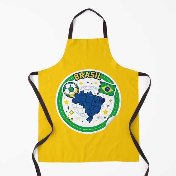 Item preview, Brasil Soccer Map – Brazilian Flag & Football Sticker Design designed and sold by Xeneros.