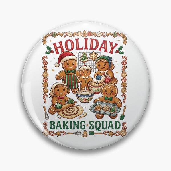 Item preview, Holiday Baking Squad - Cute Christmas Gingerbread Family designed and sold by designwiss.