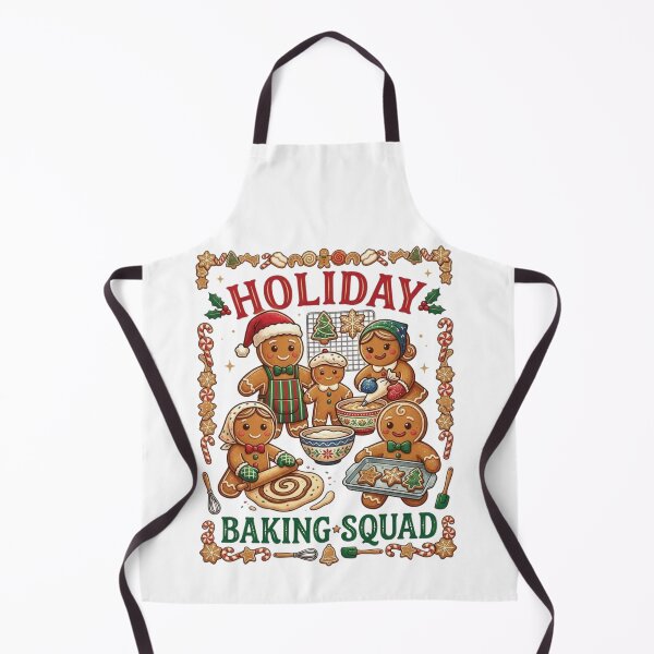 Item preview, Holiday Baking Squad - Cute Christmas Gingerbread Family designed and sold by designwiss.