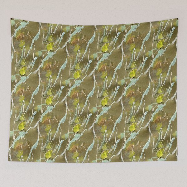 Item preview, Spring Abstract Flowers in Yellow designed and sold by Artistestella.