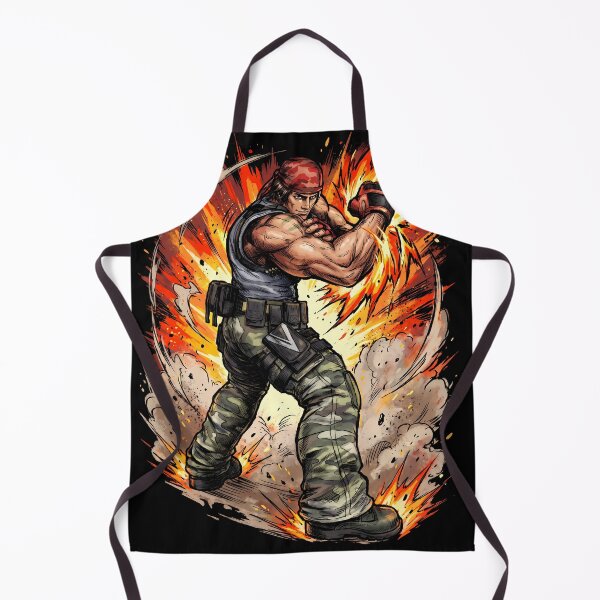 Item preview, Ralf Jones The King of Fighters Fighting Game Streetwear Tee designed and sold by Senpaiwaves.