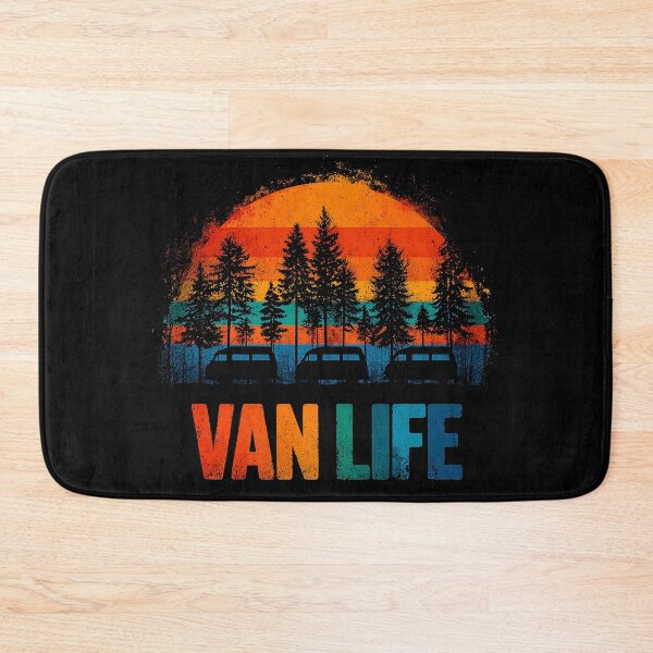 Item preview, Van Life Vintage Camper Van Sunset Retro Camping designed and sold by D-Oles-Mercher.