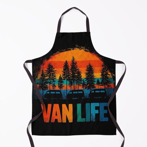 Item preview, Van Life Vintage Camper Van Sunset Retro Camping designed and sold by D-Oles-Mercher.