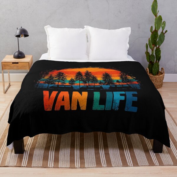 Item preview, Van Life Vintage Camper Van Sunset Retro Camping designed and sold by D-Oles-Mercher.