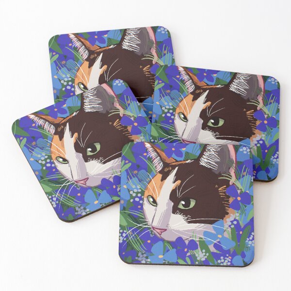 Item preview, Flowery Cat designed and sold by lindepet.