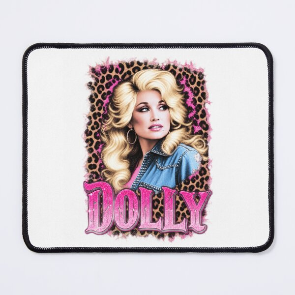 Item preview, Dolly Parton Leopard Denim Portrait Design designed and sold by Beverly Newman.