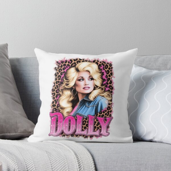 Item preview, Dolly Parton Leopard Denim Portrait Design designed and sold by Beverly Newman.