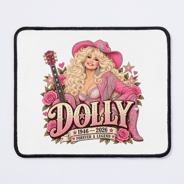 Item preview, Dolly Parton Pink Cowgirl Memorial Design designed and sold by Beverly Newman.