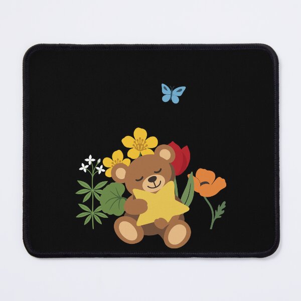 Item preview, Illustration · Teddy bear with star · Flower lover designed and sold by Sir-Freaky.