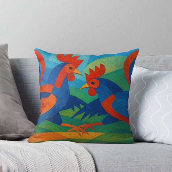 Item preview, Cockfighting – Fighting Roosters Illustration. designed and sold by GalleryKauffeld.