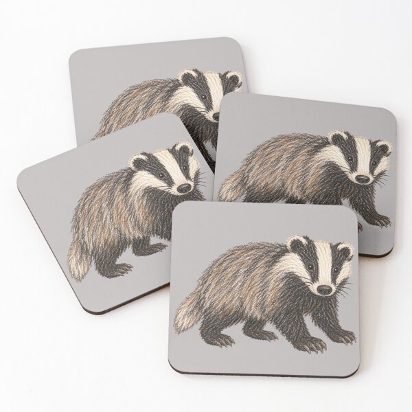 Item preview, European badger – forest animal designed and sold by JOANNASKAH.