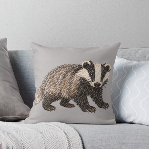 Item preview, European badger – forest animal designed and sold by JOANNASKAH.