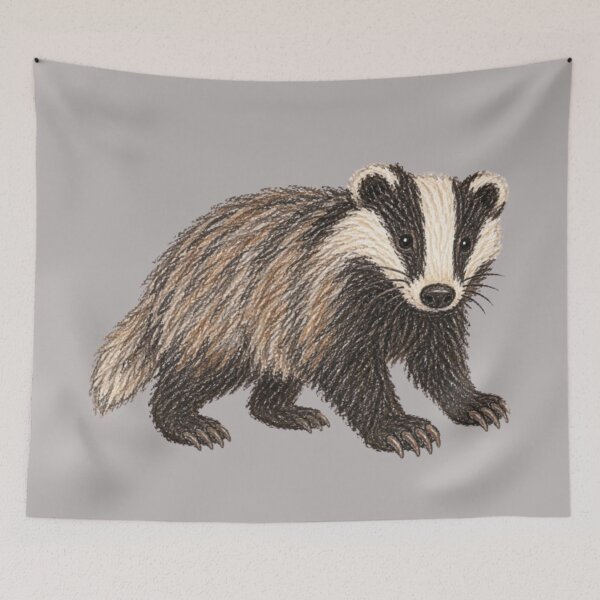 Item preview, European badger – forest animal designed and sold by JOANNASKAH.