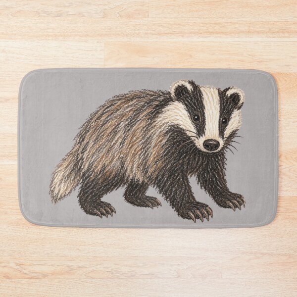 Item preview, European badger – forest animal designed and sold by JOANNASKAH.