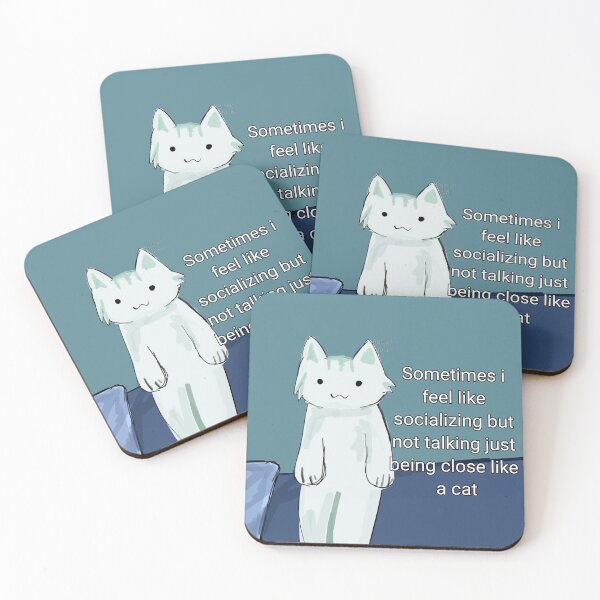 Item preview, Sometimes I Feel Like Socializing But Not Talking - Funny Introvert Cat designed and sold by JossDesign15.