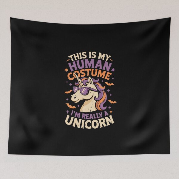 Item preview, THIS IS MY HUMAN COSTUME I'M REALLY A UNICORN designed and sold by jkrphoto.