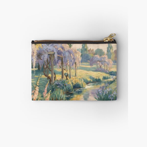 Item preview, Monet Style Wisteria River Painting Impressionist French Garden Wall Art designed and sold by Tamas Das.