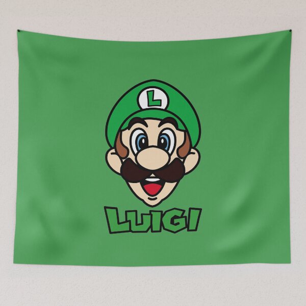 Item preview, Luigi Face - Super Mario  designed and sold by Arty Tees .