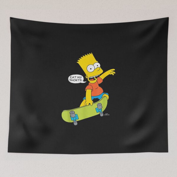 Item preview, The Simps0nsss Eat My Shorts! Bart On Skateboard Quote designed and sold by lagroondong.