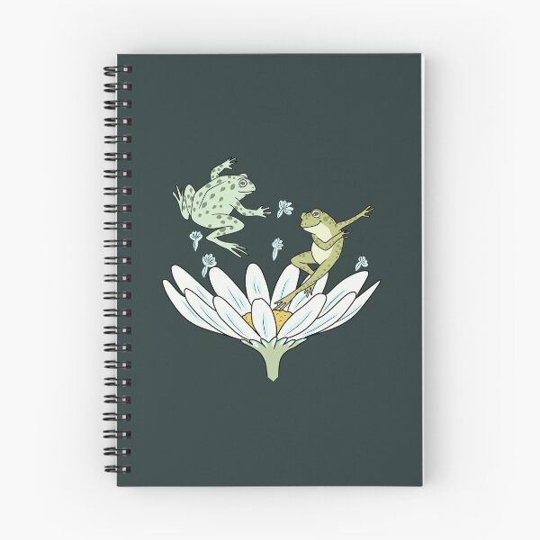 Item preview, Frog Couple Dancing on Daisy Flower Cottagecore Art designed and sold by LeshanArt.