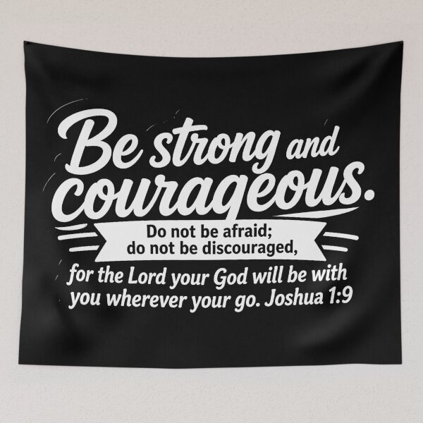 Item preview, Joshua 1:9 Be Strong and Courageous  designed and sold by plushism.