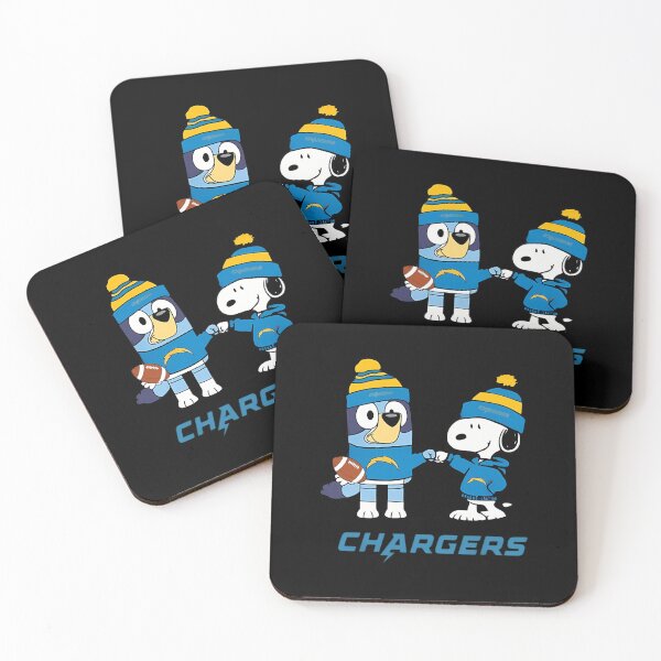 Item preview, Blueys And Snoopy Chargers Football designed and sold by ETARLIA.