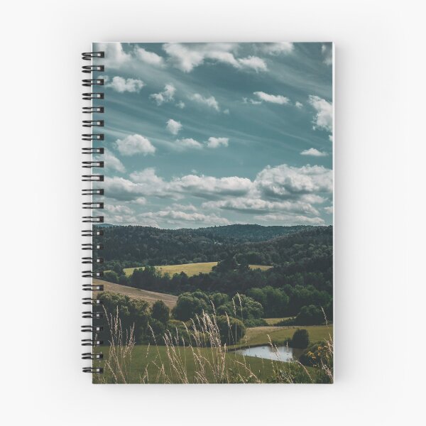 Item preview, Moody Rolling Hills Lake Cloudy Sky Countryside Landscape Photography designed and sold by wildsilencee.