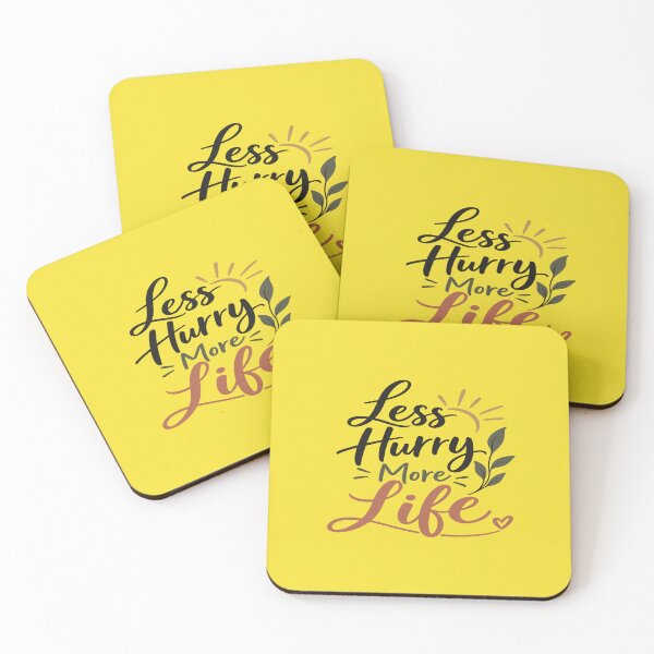 Item preview, Less Hurry More Life - Slow Living & Mindfulness Typography Graphic designed and sold by Ozyven-Creation.