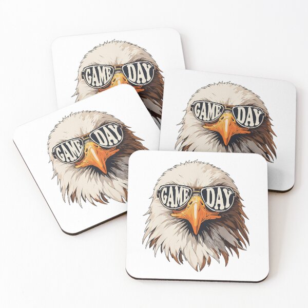Item preview, bald eagle with sunglasses designed and sold by Kyrakita-art.