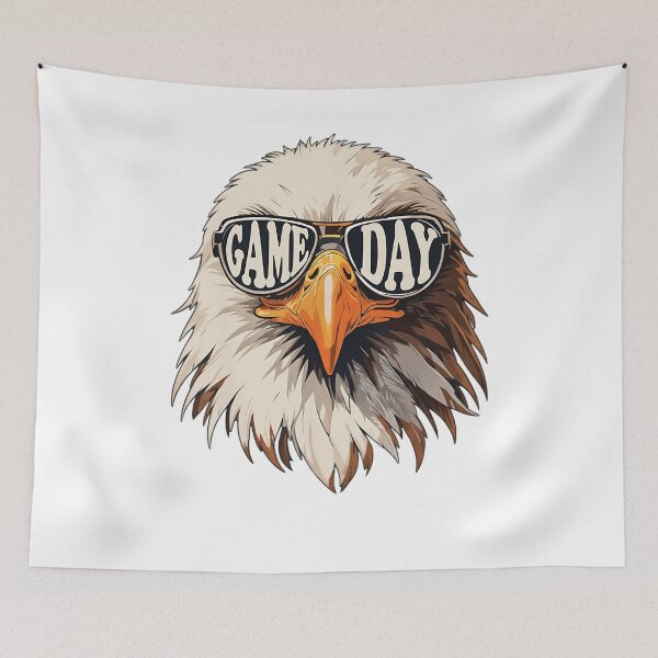 Item preview, bald eagle with sunglasses designed and sold by Kyrakita-art.