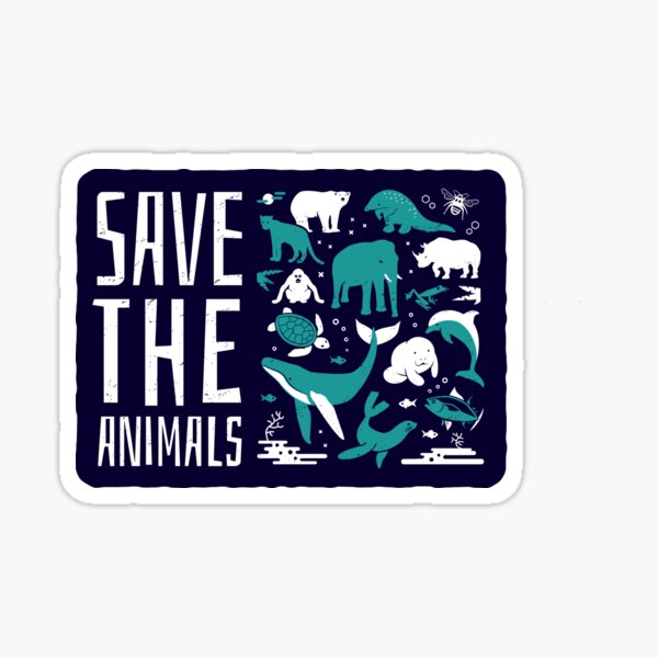 Item preview, Save The Animals - Endangered Animals designed and sold by Bangtees.