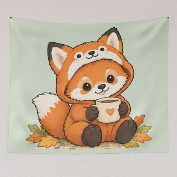 Item preview, Fox in a Fox Onesie designed and sold by MellowMunchkins.