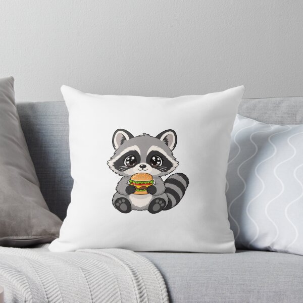 Item preview, Cute Kawaii Raccoon With Burger designed and sold by Eternalski.