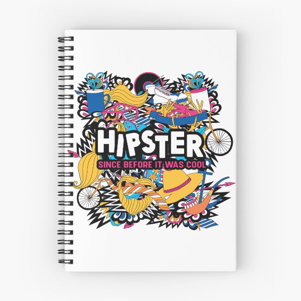 Artikelvorschau, Das ultimative Hipster-Kultur-Doodle-Art- und Slogan-Grafik-T-Shirt entworfen und verkauft von Minem39.
