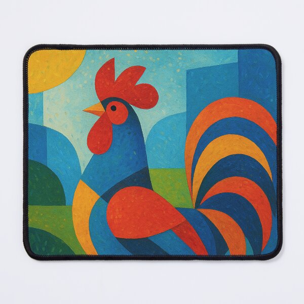 Item preview, Colourful Rooster - a Geometric illustration. designed and sold by GalleryKauffeld.