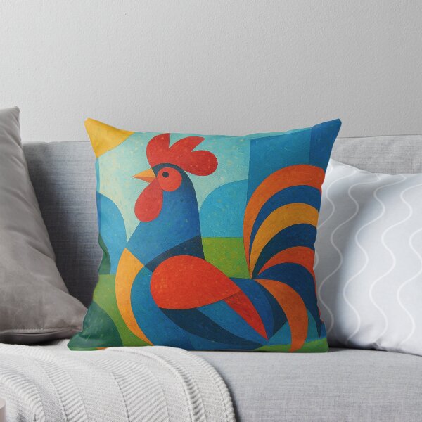 Item preview, Colourful Rooster - a Geometric illustration. designed and sold by GalleryKauffeld.