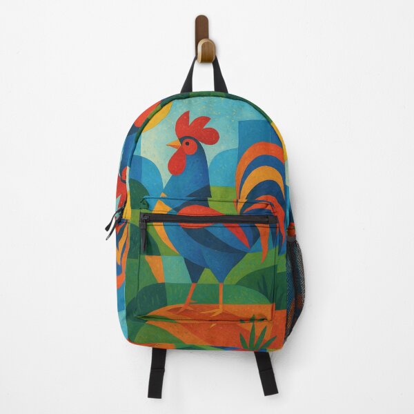Item preview, Colourful Rooster - a Geometric illustration. designed and sold by GalleryKauffeld.