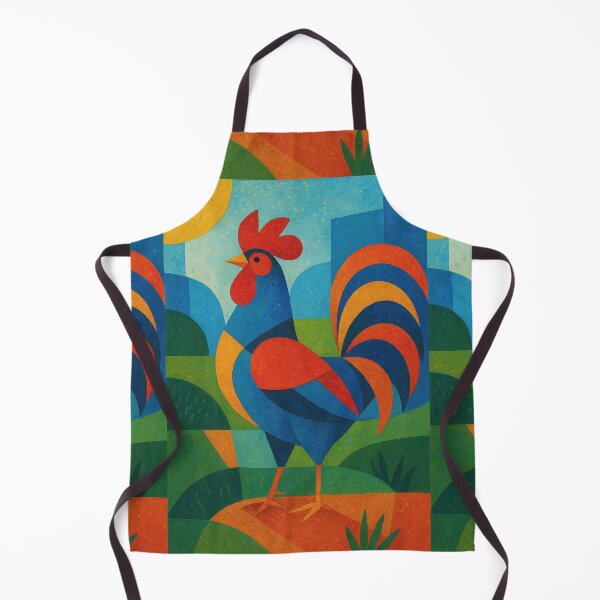 Item preview, Colourful Rooster - a Geometric illustration. designed and sold by GalleryKauffeld.