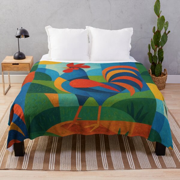 Item preview, Colourful Rooster - a Geometric illustration. designed and sold by GalleryKauffeld.