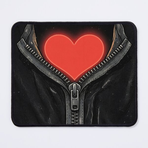 Item preview, A heart visible behind the zipper designed and sold by Bart-Land.
