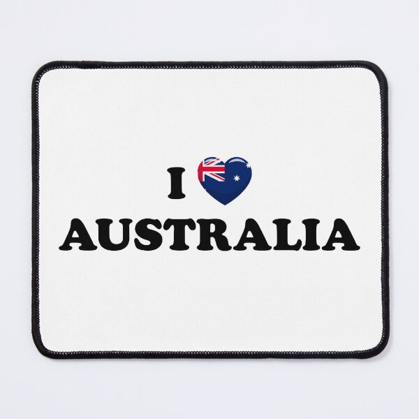 Item preview, I Love Australia / I Heart Australia (Black text with flag heart) designed and sold by STUDIO-72.